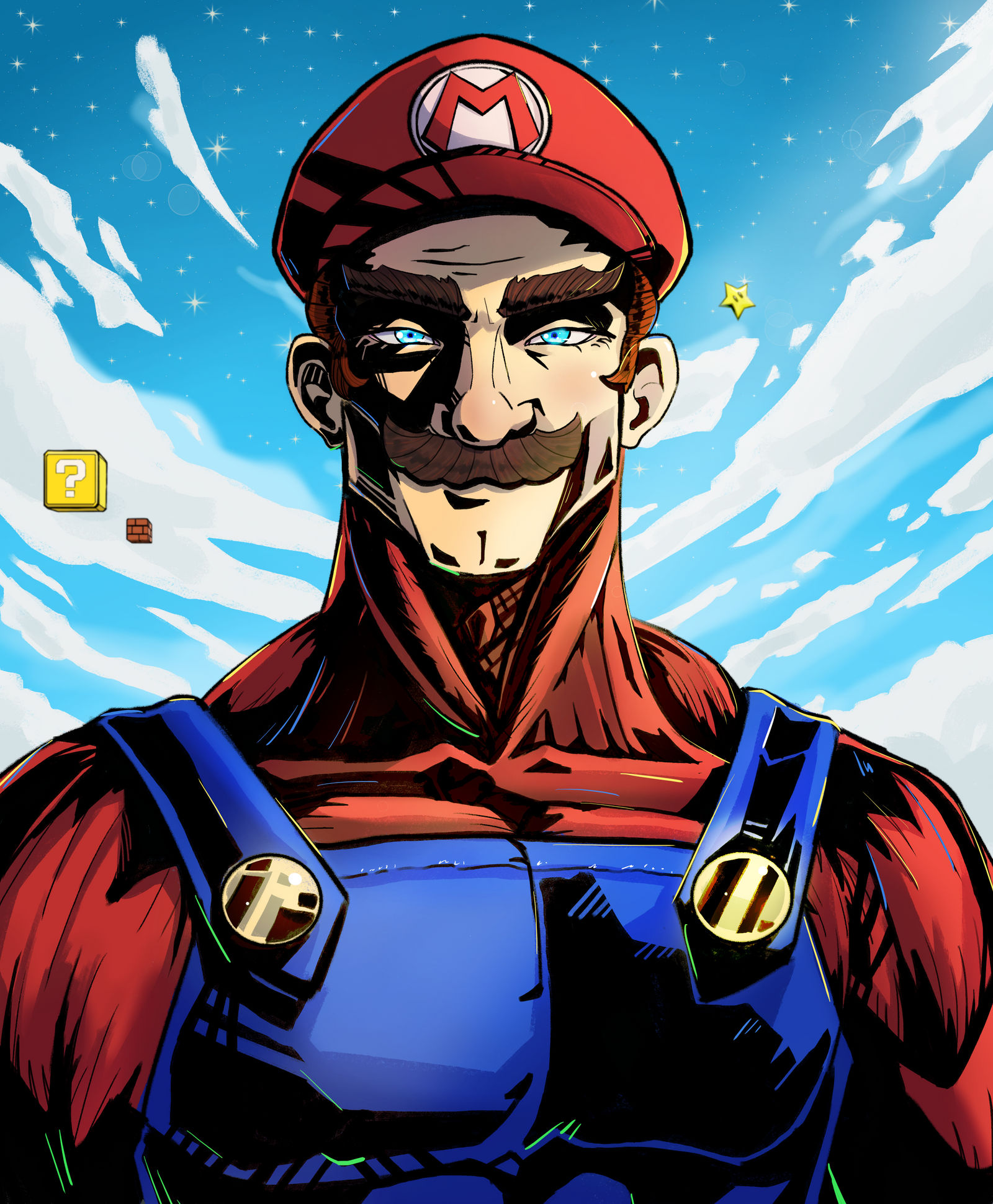 Gigachad Mario by Everholytus on DeviantArt