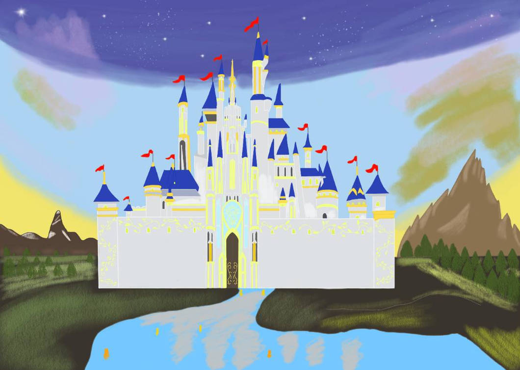 Disney Castle Disney 100 By SizarStathis On DeviantArt disney-castle-disney-100-by-sizarstathis-on-deviantart