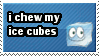 i chew my ice cubes stamp by lauren-lovebites