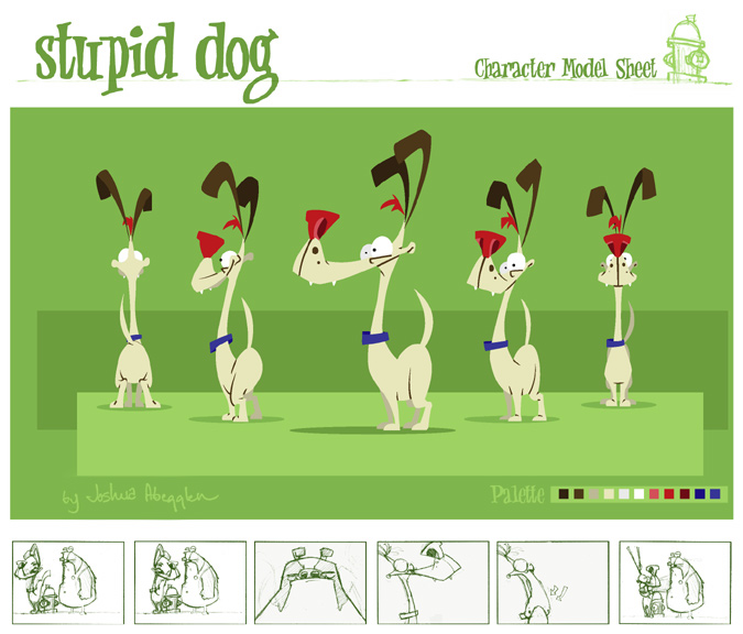 Dog Character Model Sheet