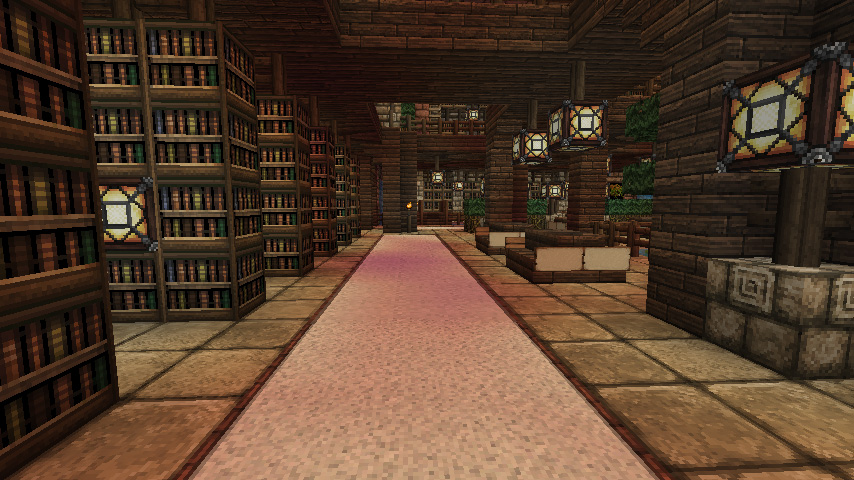 Minecraft - Fortress - Underground library 1