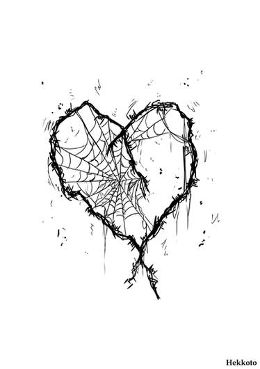 Barbed wire heart - poster