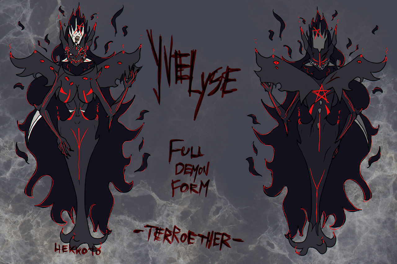 Yvelyse Full Demon Form -concept art- by Hekkoto on DeviantArt