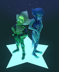 Peridot and Lapis Lazuli (CG outfits)