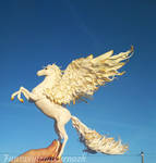 White pegasus figurine. Made to order. by FantasyIznakurnozh