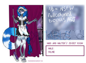 Maid Feline boy + bonus art (SOLD)