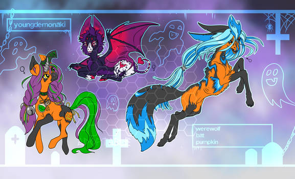 Halloween's Pony team (adopts)