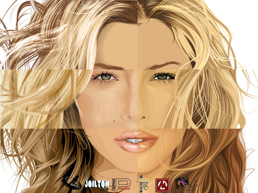 Jessica Biel Vector