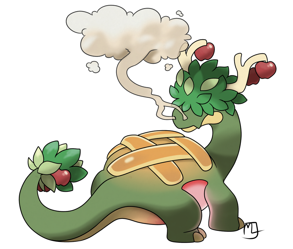 Appleton Poemon Pokemon redesign- Appletun by Little-Noko on DeviantArt