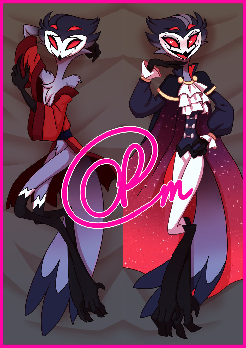 Stolas Back View Dakimakura- Stolas by Little-Noko on DeviantArt