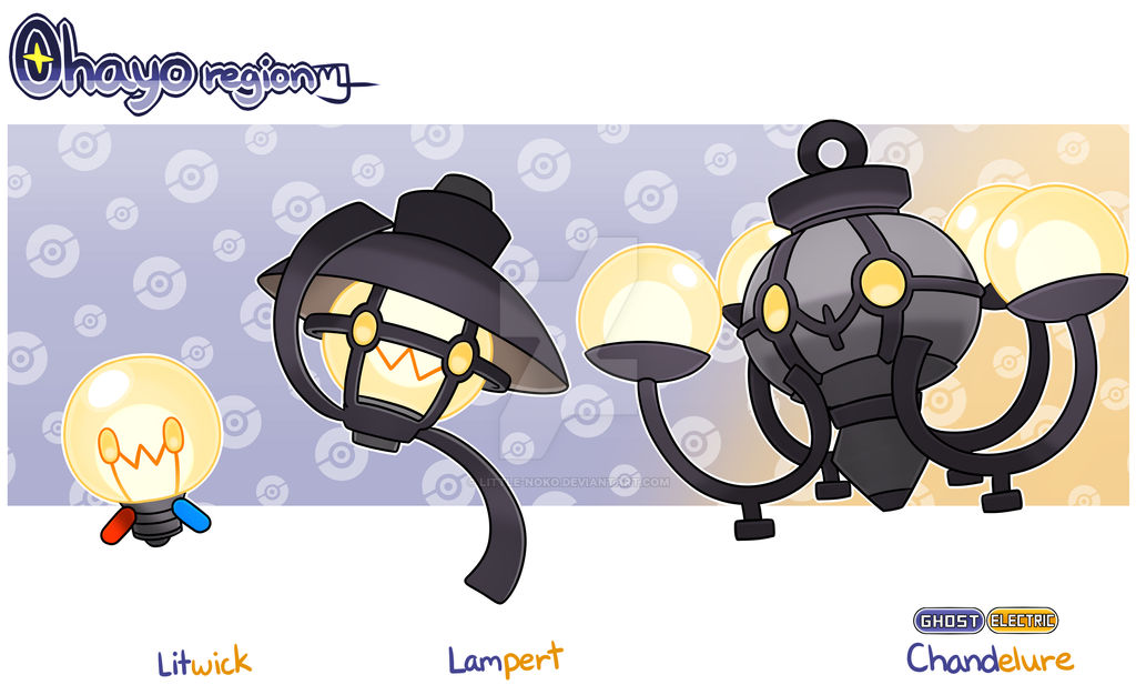 Ohayo Dex- Ohayoan Litwick line by Little-Noko on DeviantArt