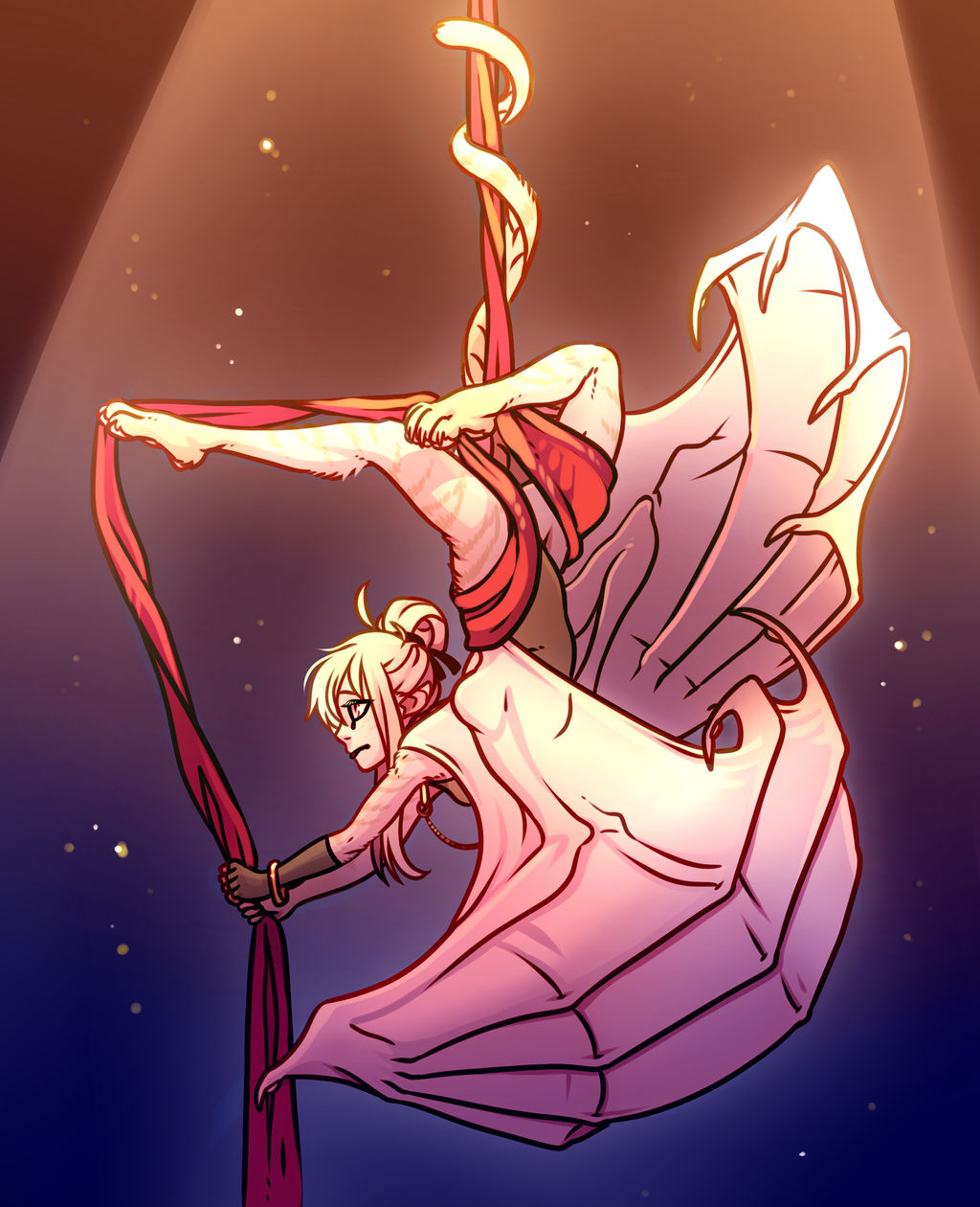 Acrobat Deviantart Personal- Alba the ribbon acrobat by Little-Noko on DeviantArt