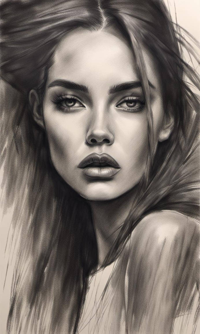 Charcoal Portrait Vol. 323