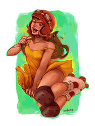 Pin up Roller Girl