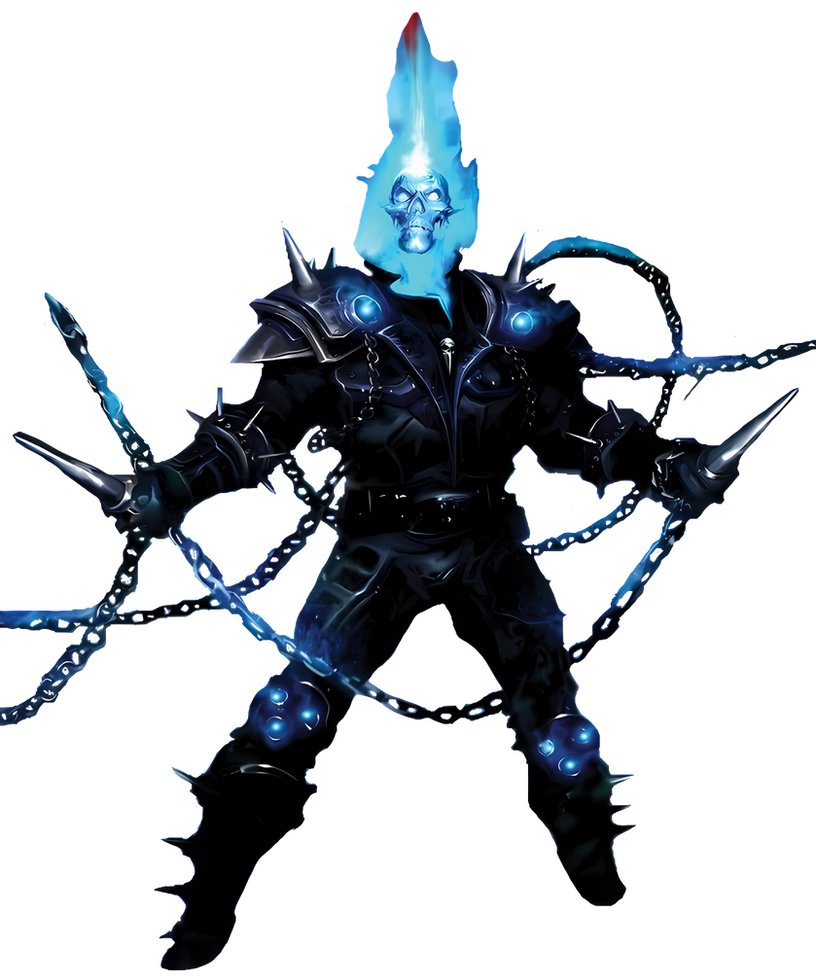 Death Ridfer Danny Ketch/Death Rider (Marvel Comics) Render by VersusStockpile on ...