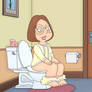 Mean Meg in toilet