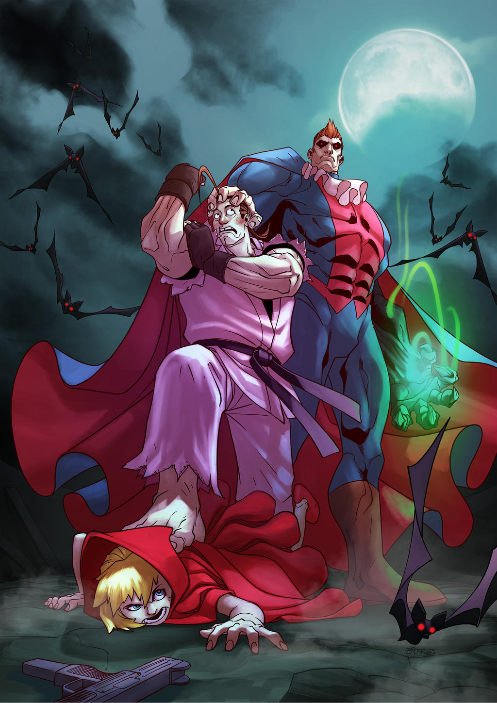 Street Fighter  X Darkstalkers  - Dan X Demitri