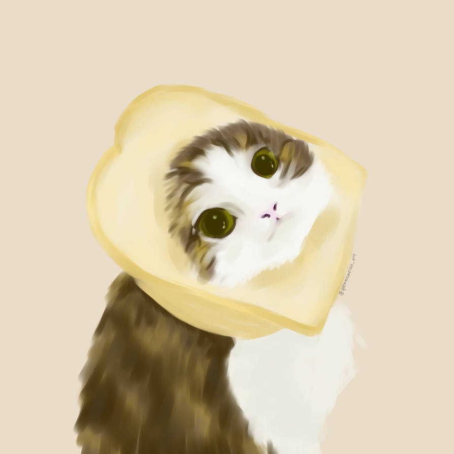 Cat Bread by ligiabuenoart on DeviantArt
