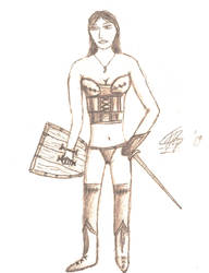 Female Warrior by thunderrr