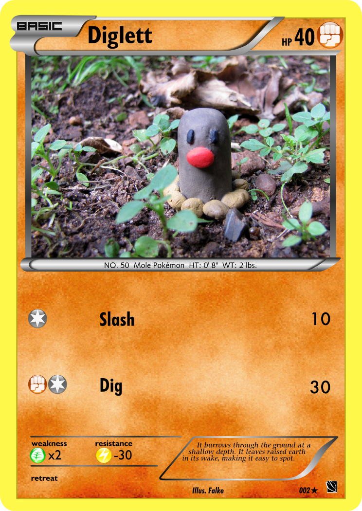 Diglett Card by Falke2009 on DeviantArt Diglett Card by Falke2009 on DeviantArt