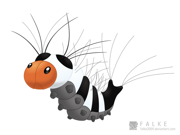 Hairy Caterpillar Fakemon