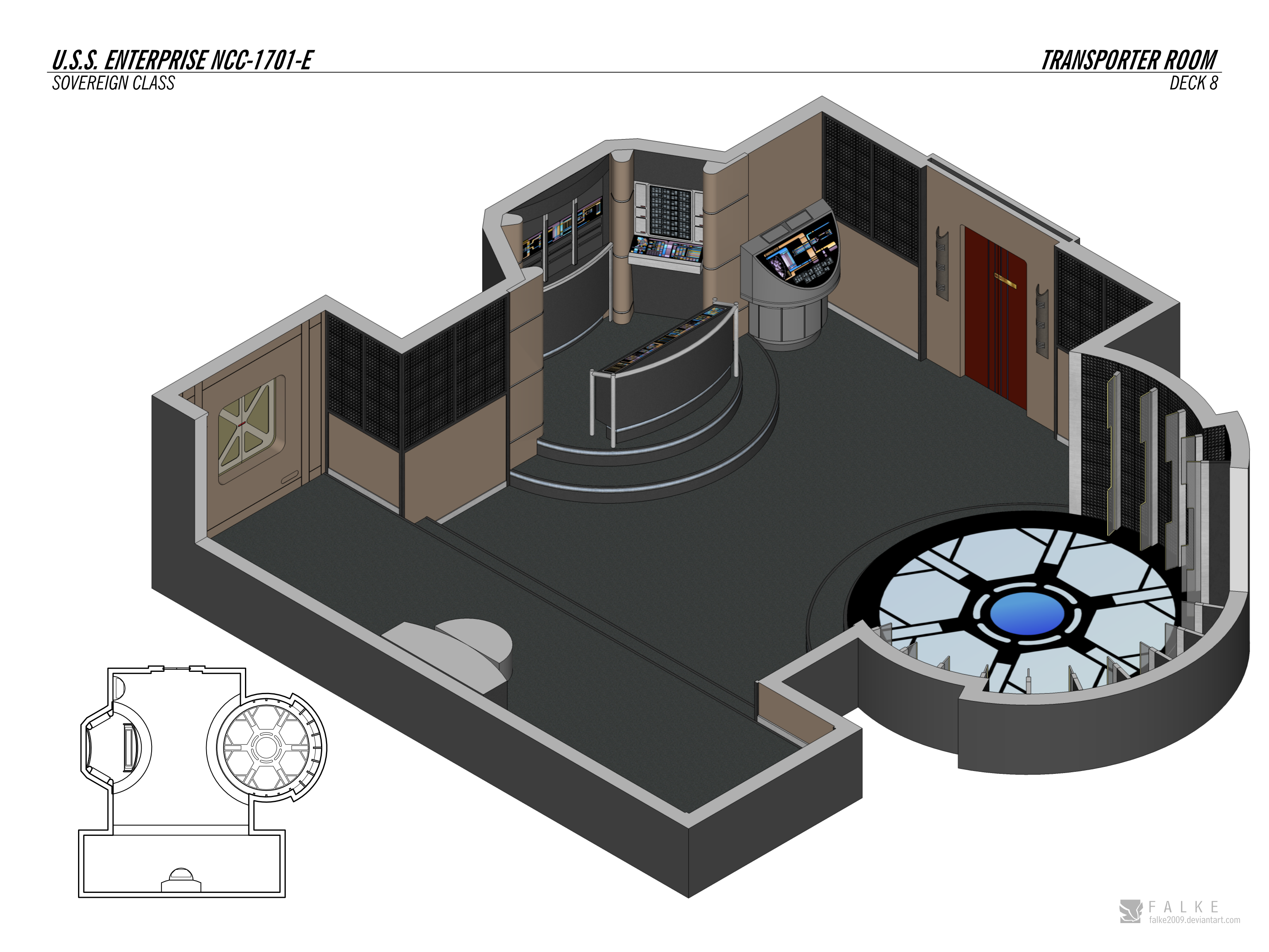 USS Enterprise-E - Transporter Room