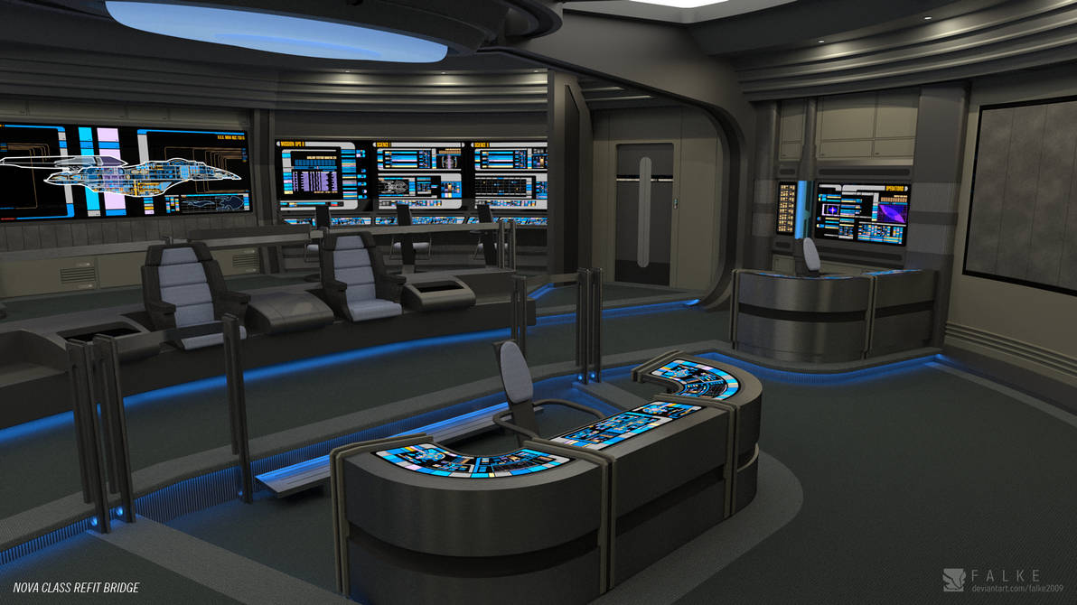 Nova Class Refit - Bridge (Render 1) by falke2009