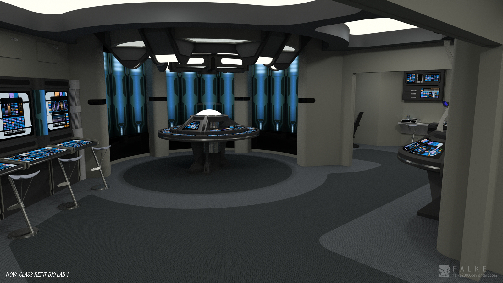 Nova Class Refit - Science Lab (Render 1) by falke2009