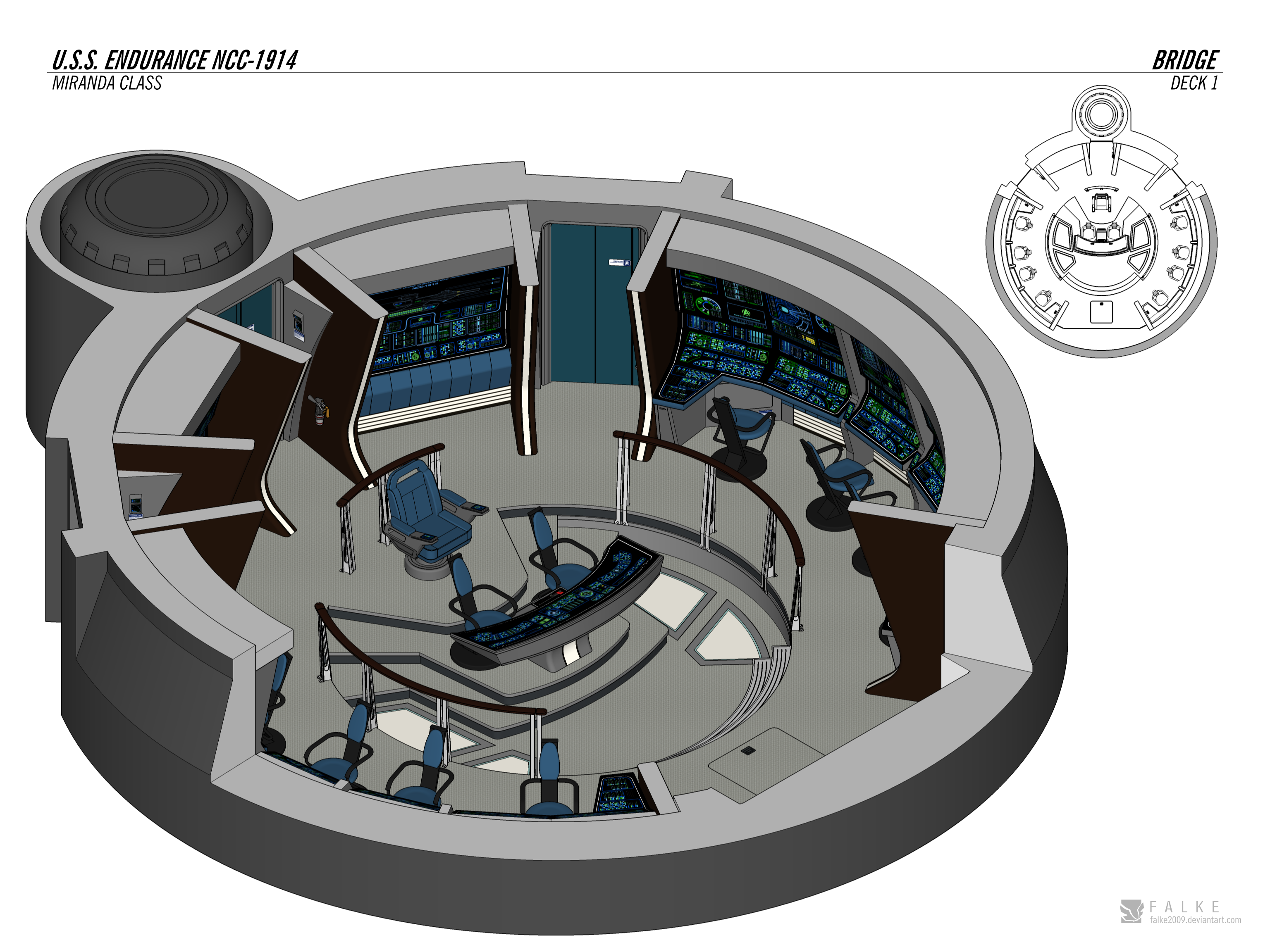 USS Endurance - Bridge cutaway