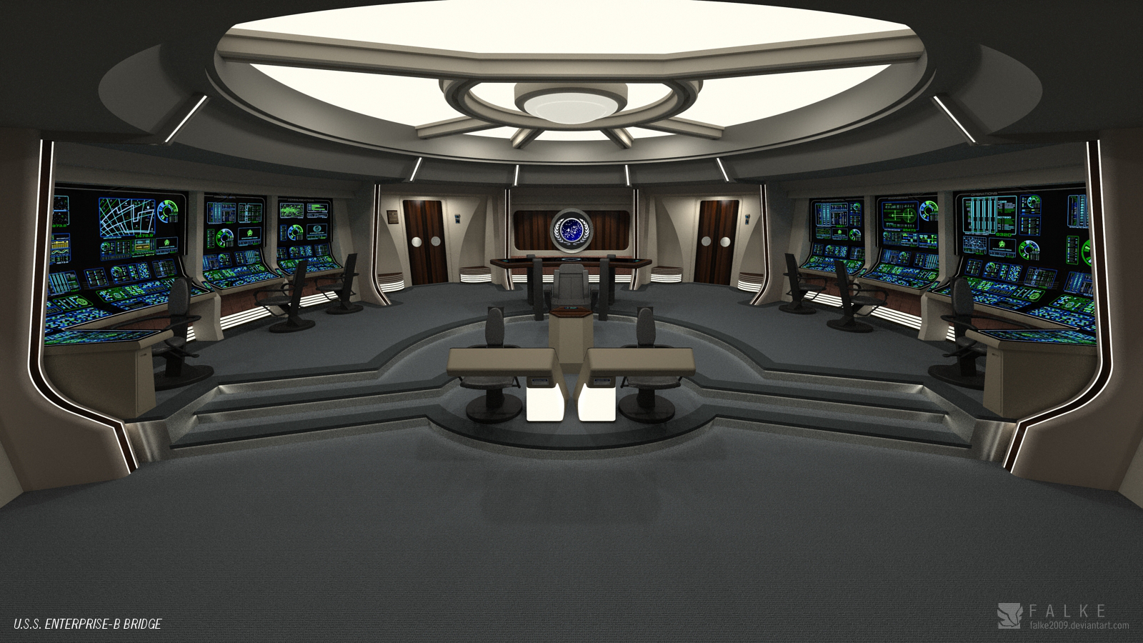 USS Enterprise-B - Bridge (refit) 1 by Falke2009 on DeviantArt