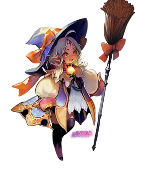 Render ANIME GIRL witch