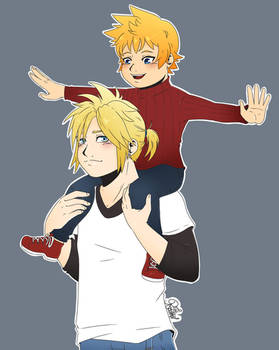 [KH and FFVII] Being a good big brother