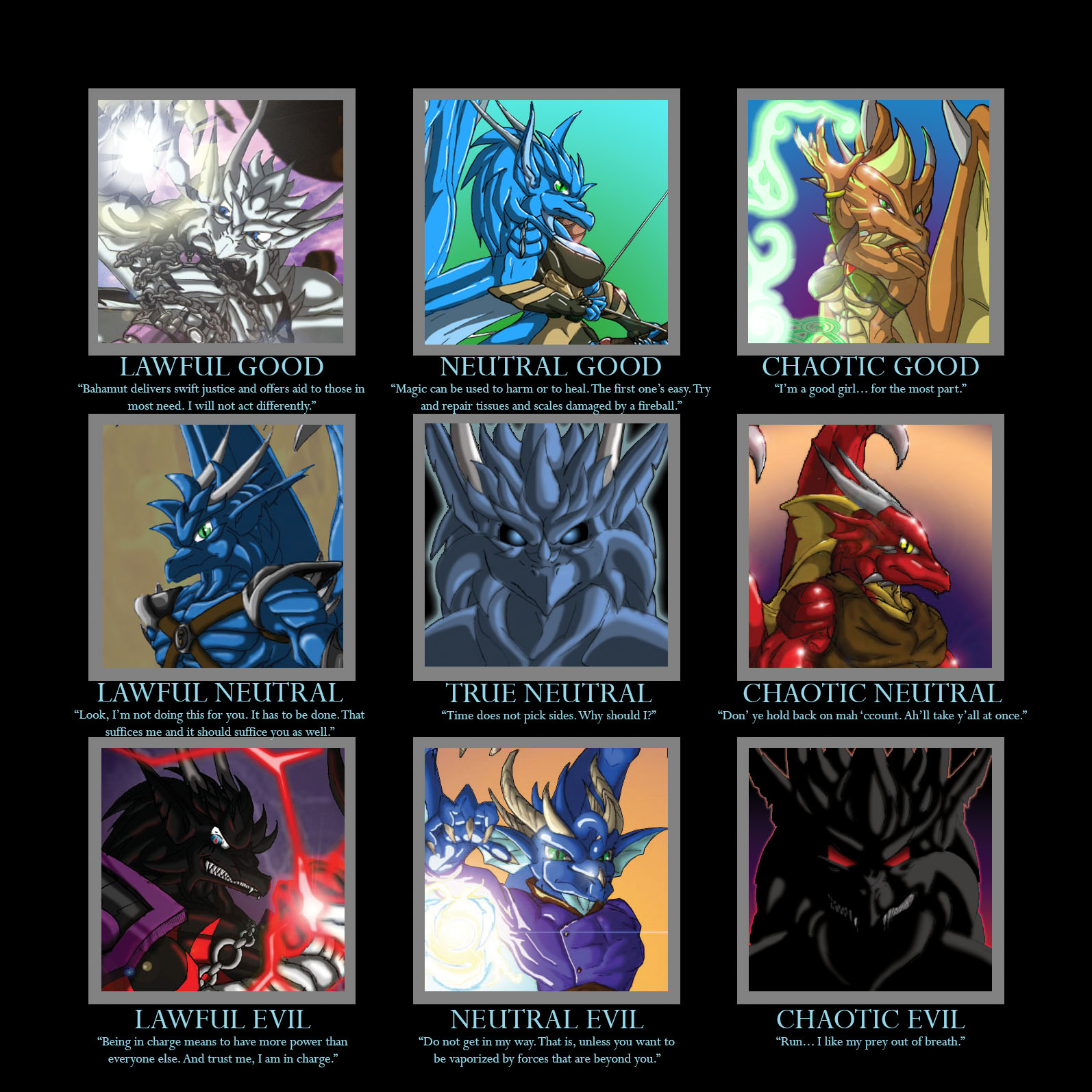 Dragon Alignment Chart by EdDarkflame on DeviantArt