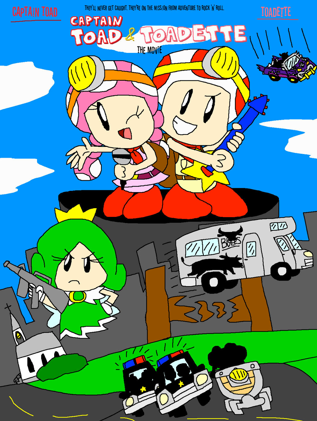 Captain Toad and Toadette Movie Poster by PokeGirlRULES on DeviantArt