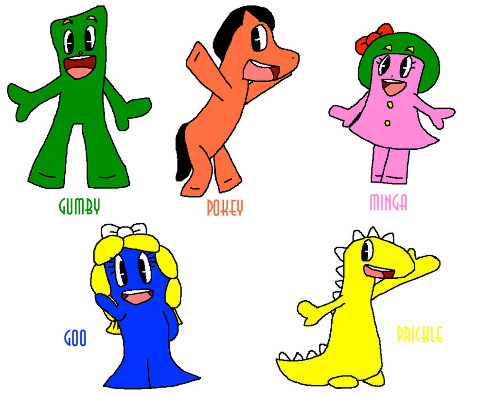 Gumby and Friends (Main Characters) by PokeGirlRULES on DeviantArt