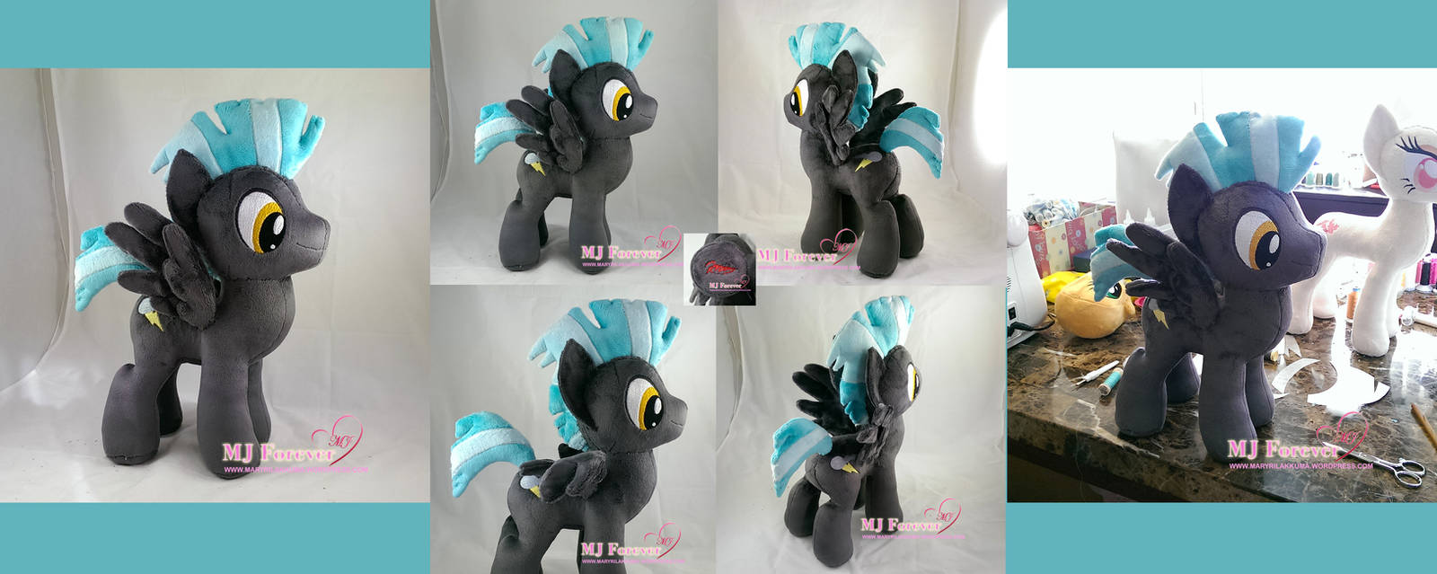 Thunderlane plushie (commission) by moggymawee