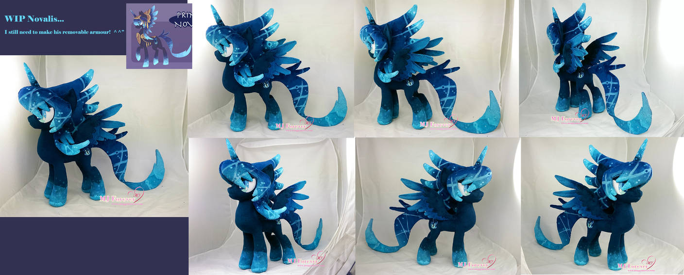 Work in progress - Novalis plush (contest prize) by moggymawee