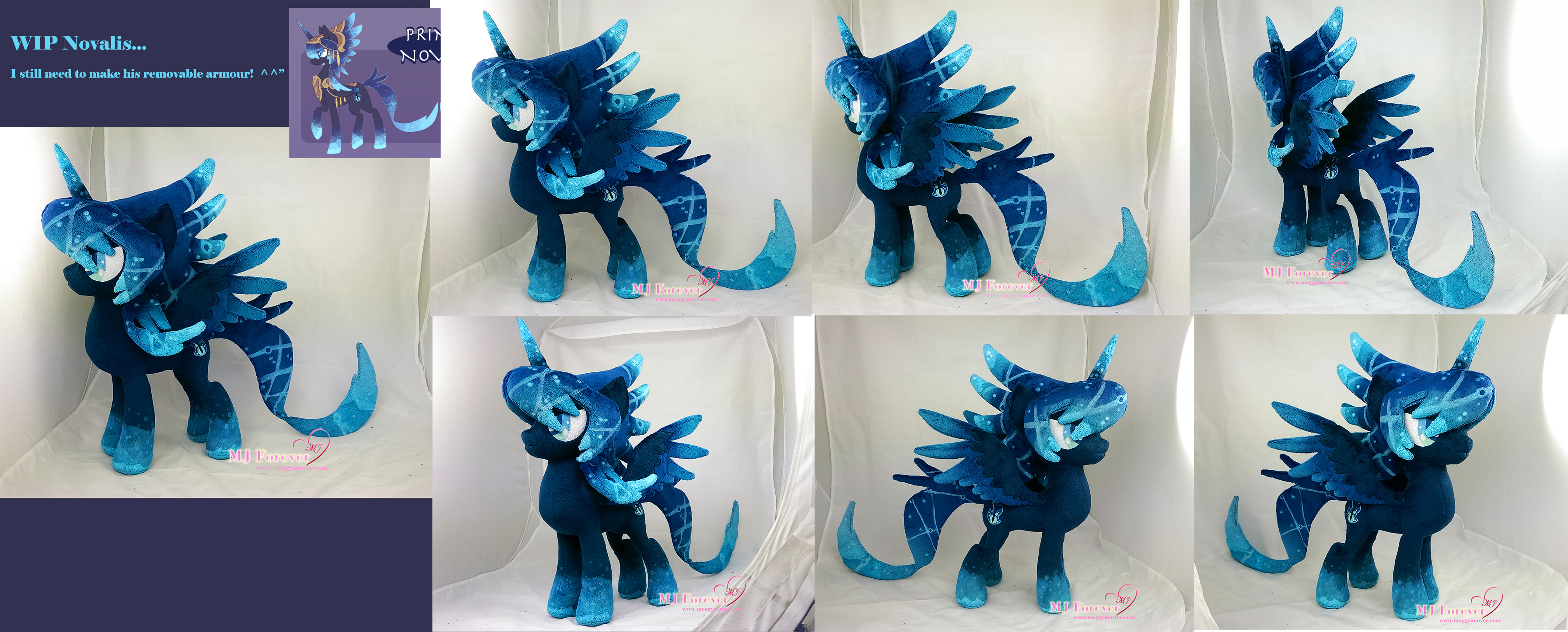 Work in progress - Novalis plush (contest prize) by moggymawee