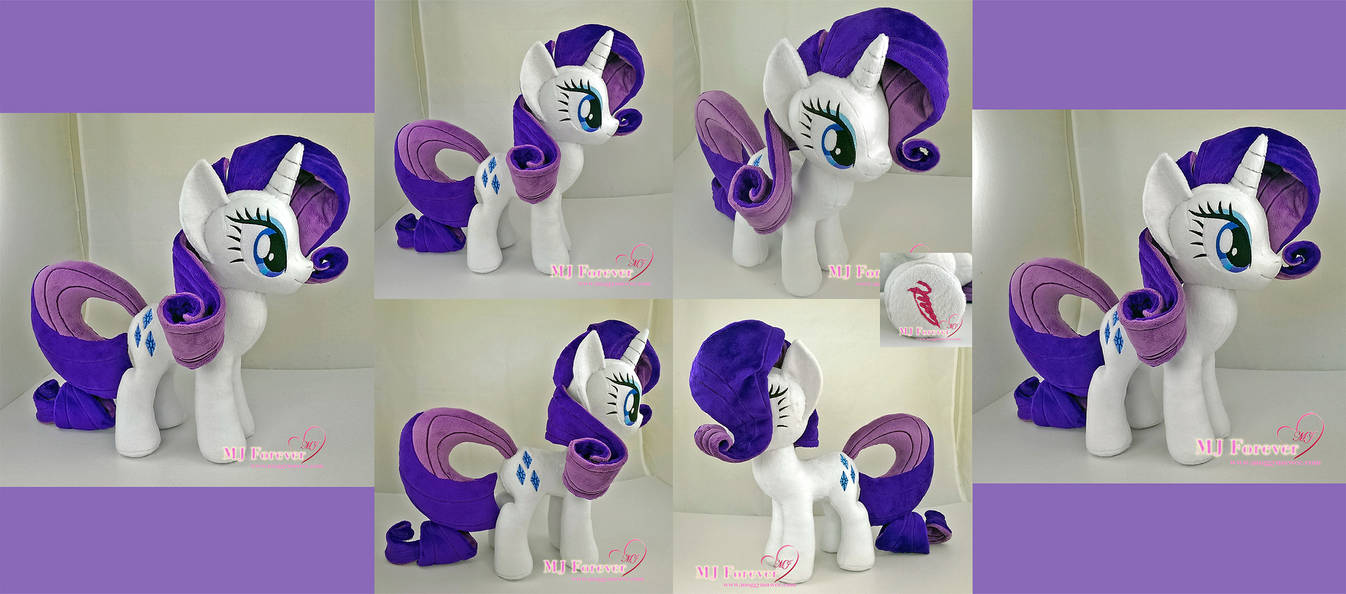 Rarity Plushie :) by moggymawee