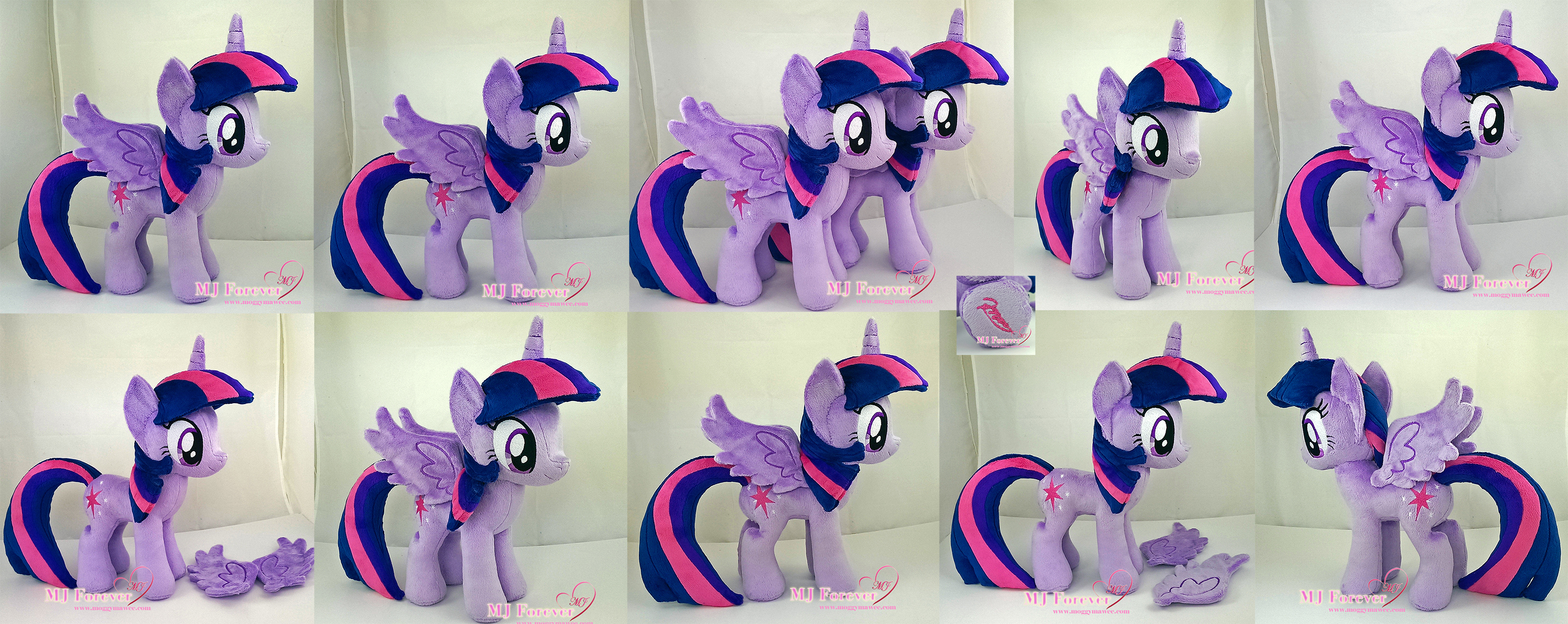 Twilight Sparkle Plushie x2 (one is for sale!) by moggymawee