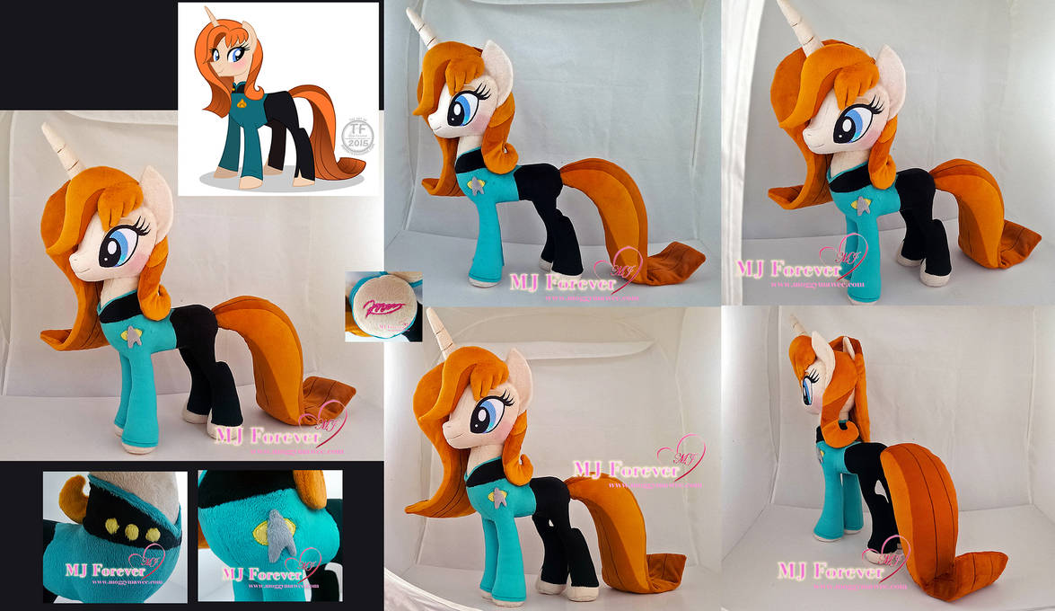 Beverly Crusher Pony Plushie! :) by moggymawee