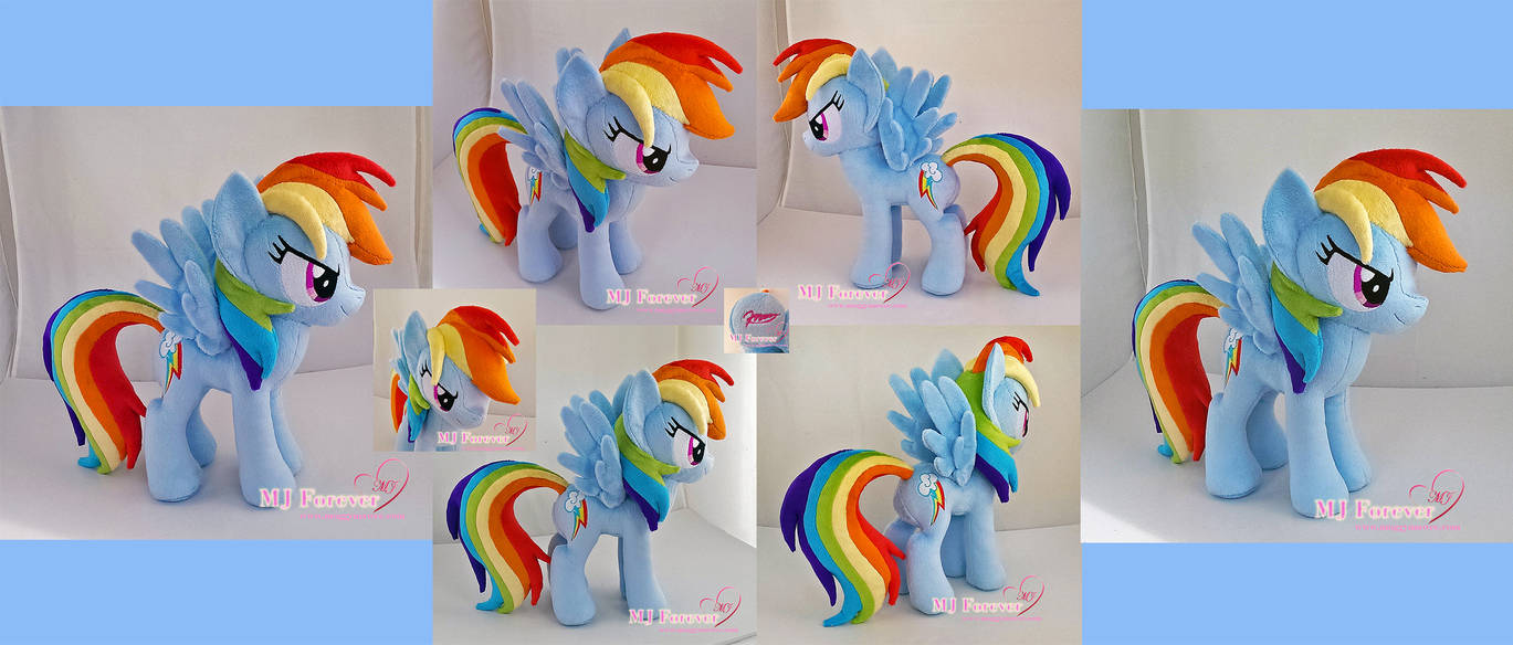 Rainbow Dash plushie by moggymawee