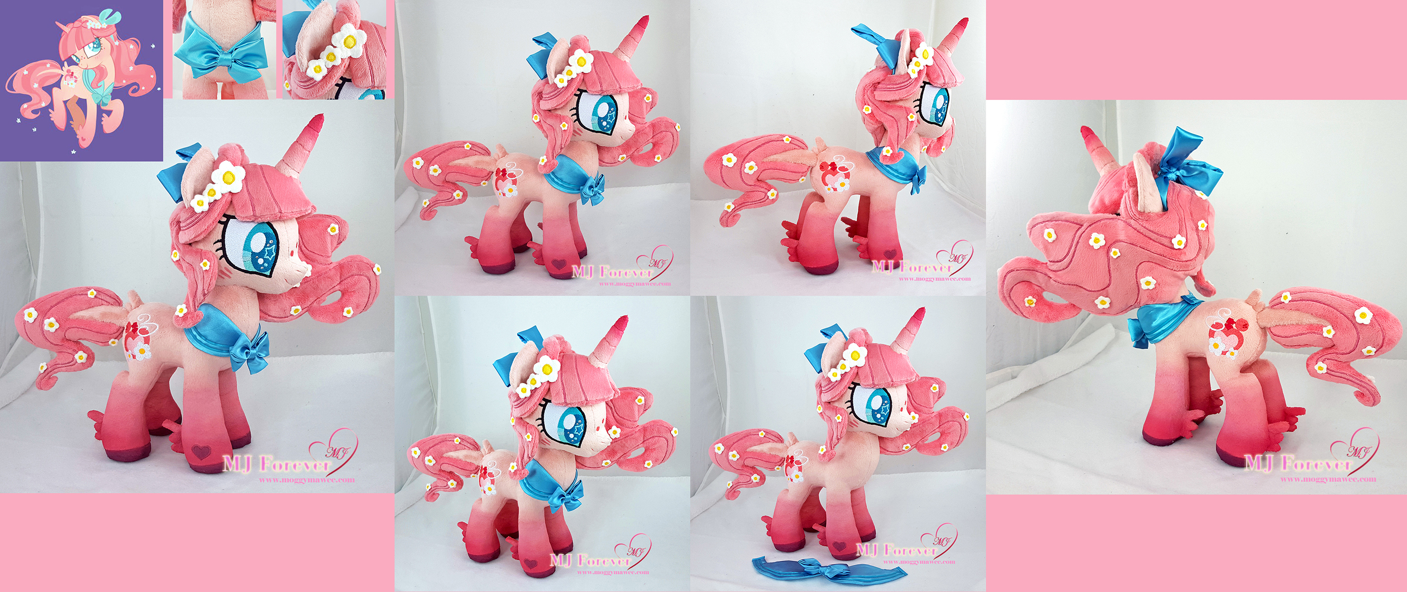 Blossom Breeze OC Plushie! (Featured in DD!) by moggymawee