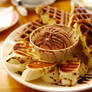 BANANA chocolate waffle