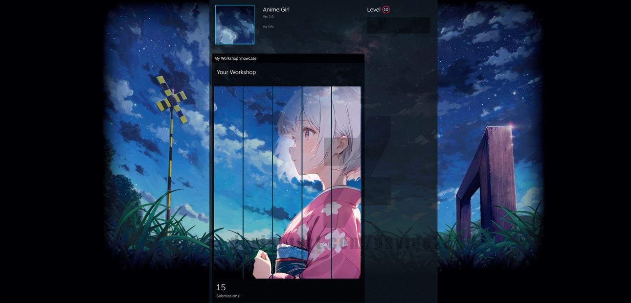 Steam Artwork Workshop - Anime Girl by Davide2889 on DeviantArt