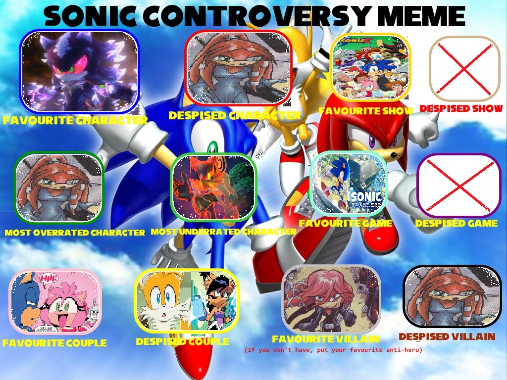 My Sonic Controversy Meme by ZeusDaughtry on DeviantArt
