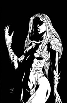 Witchblade 126 cover inks