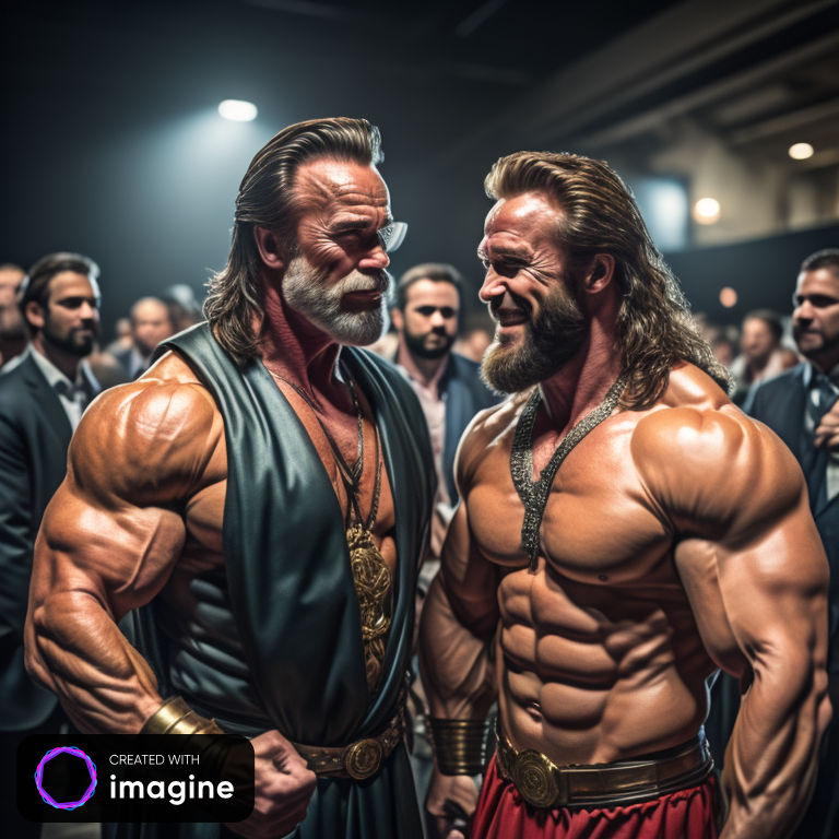 Arnold Schwarzenegger meets jesus Christ by mccloud316 on DeviantArt