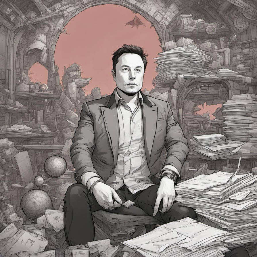 Elon musk thinking by mccloud316 on DeviantArt