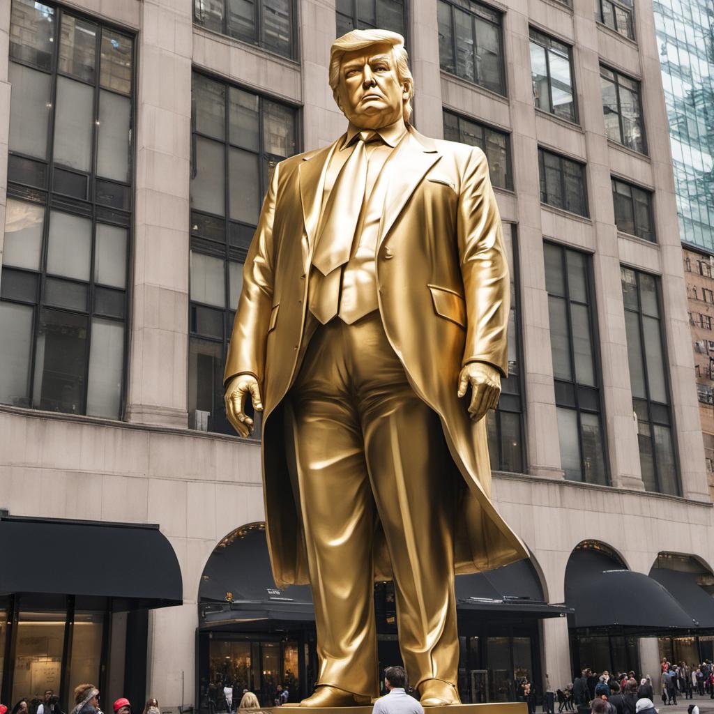 Giant Golden Donald Trump statue in New York 03 by mccloud316 on DeviantArt